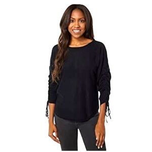 Max Studio | Ruched Dolman Long Sleeve Top